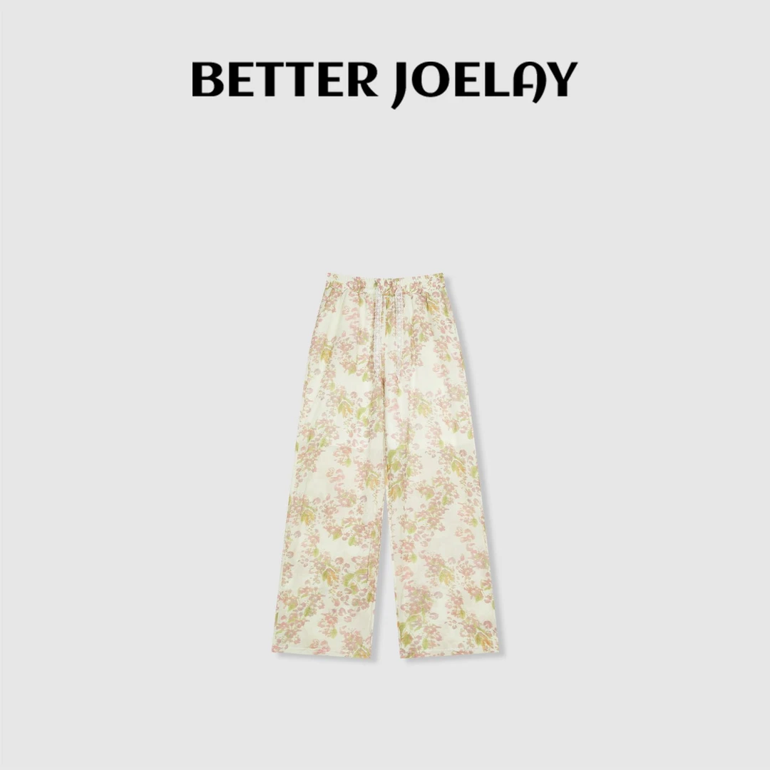 BETTER JOELAY-【彩绘艺术】时尚休闲直筒裤子宽松百搭KKH2232