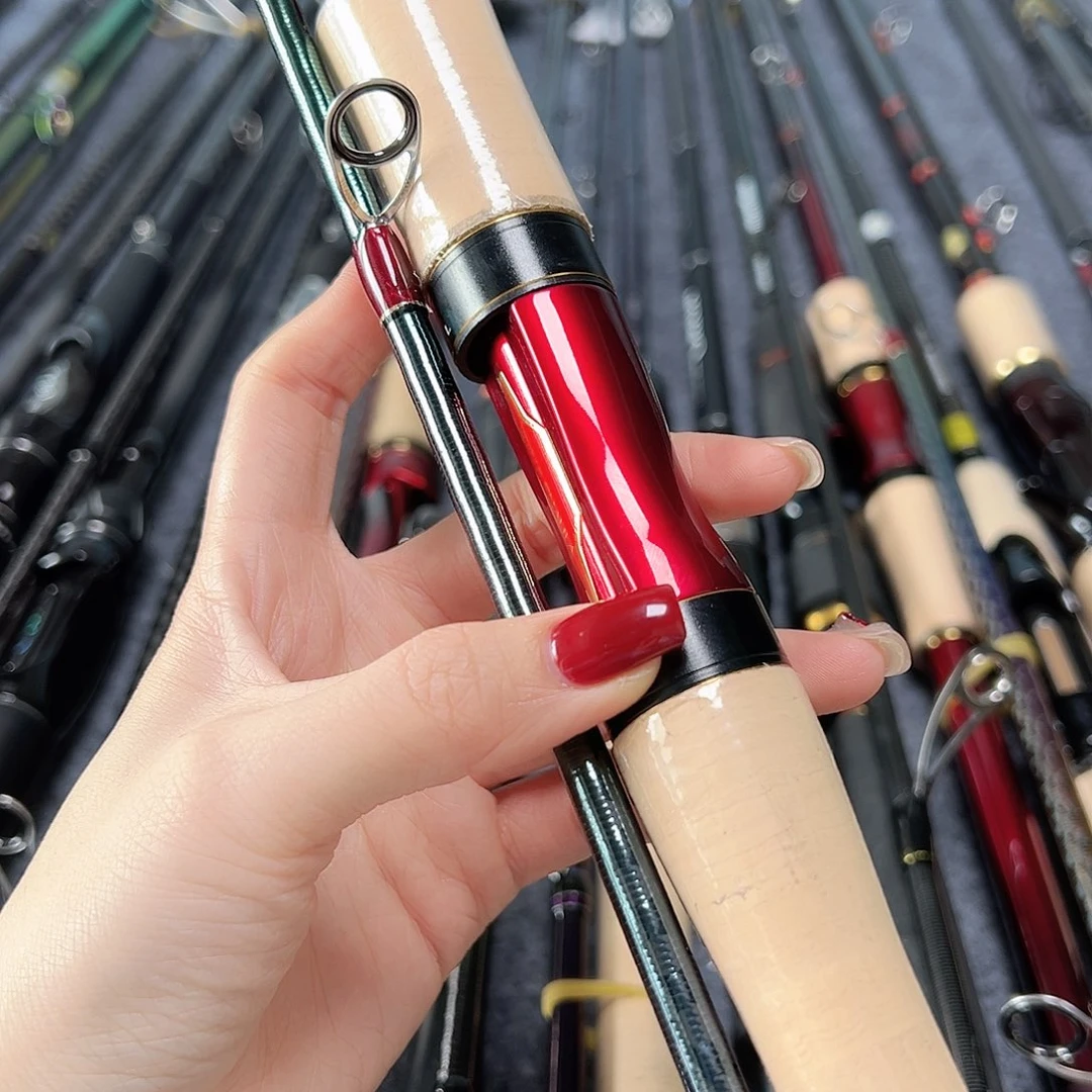 3.8m碳素墨****水直柄路亚杆