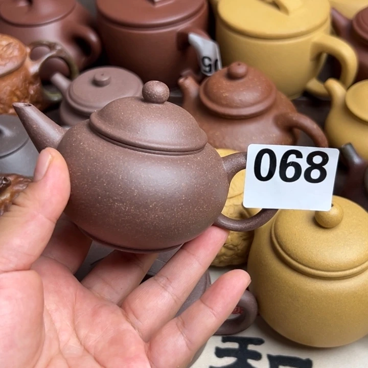 加***乐茶壶紫砂紫泥半手工150cc瑕疵