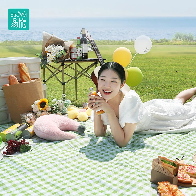 野餐垫春游防潮垫野餐布户外便携防水草野炊地垫子郊游加厚ins风