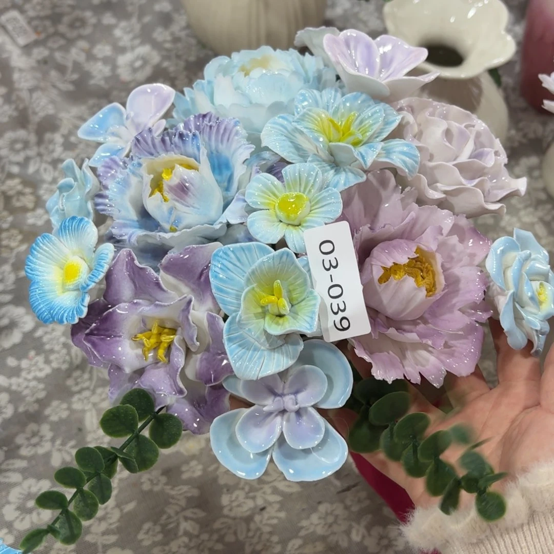 339 陶瓷花拍满20元发货退款拉黑