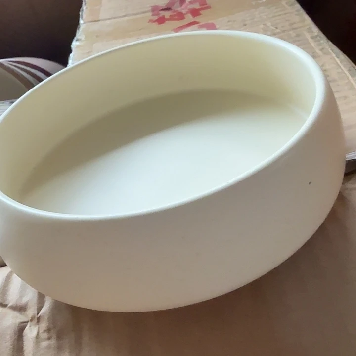 高温陶瓷奶油钵两个微瑕