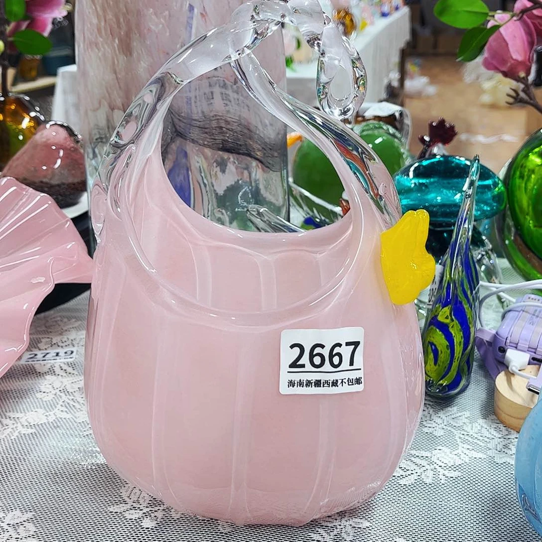 提篮2667 家悦美居琉璃花瓶