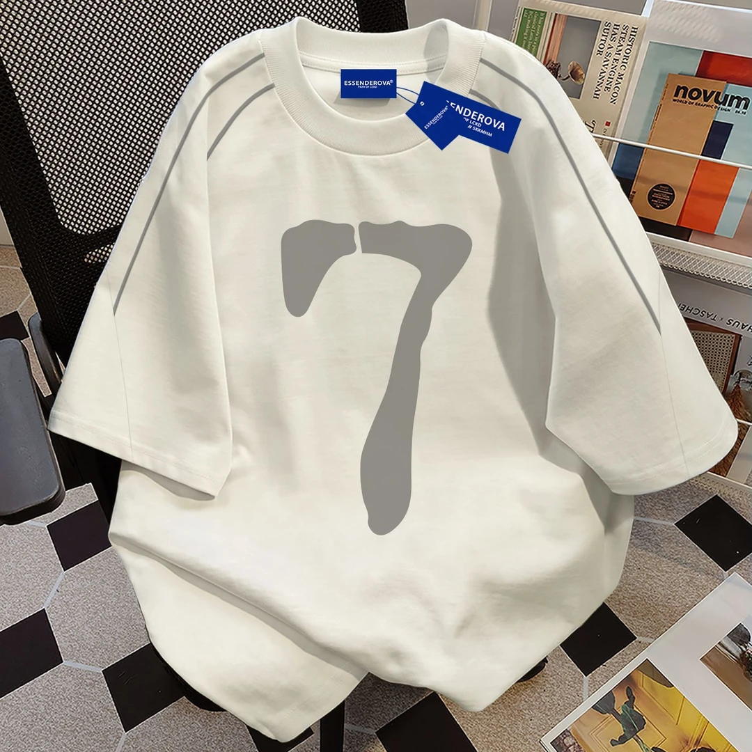 100%纯棉复古美式字母短袖t恤男女夏季爆款宽松圆领情侣上衣ins风