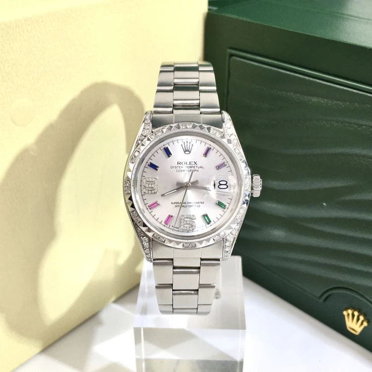 95新 Rolex/劳力士 【校长力荐】34盘菠萝圈日志后镶钻MX 拆单