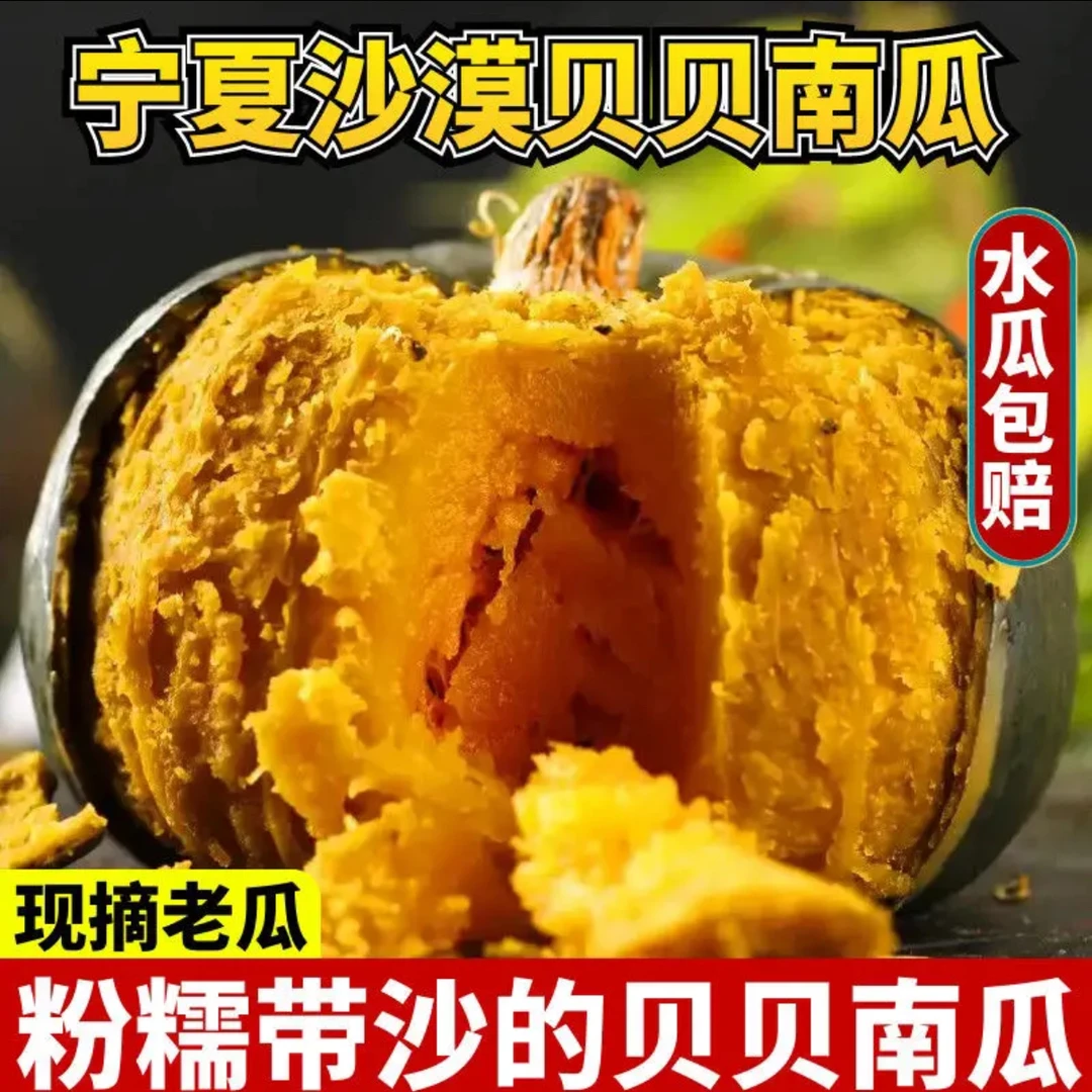【助农专属】沙地贝贝南瓜粉糯香甜板栗味可作宝宝辅食