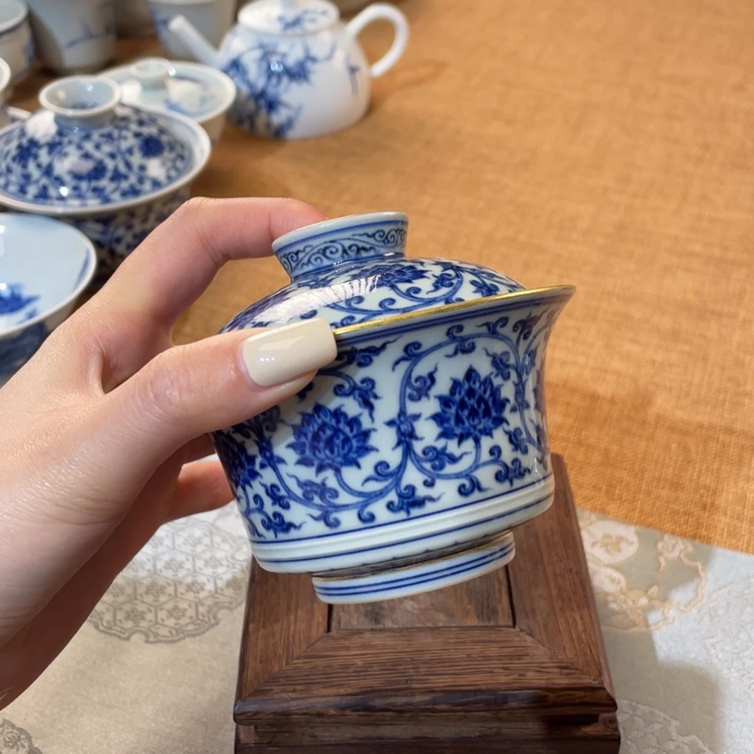 景德镇莹焰堂马蹄盖碗