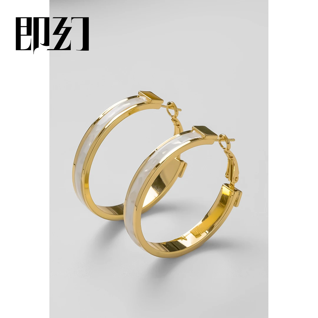 铜合金耳饰 欧美金属大气时尚简约百搭气质夸张耳圈 S-8669