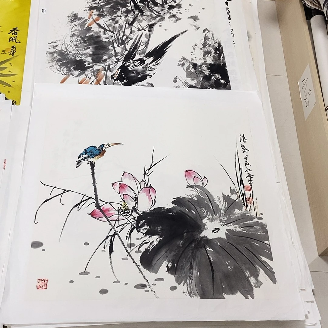 国画自***熊平价版的书画红枫70/70