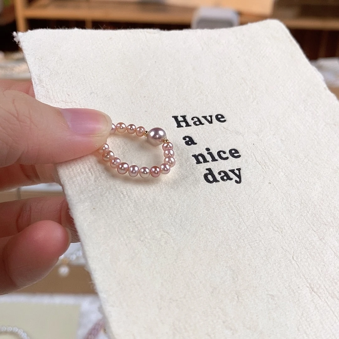 未镶嵌戒指淡水珍珠