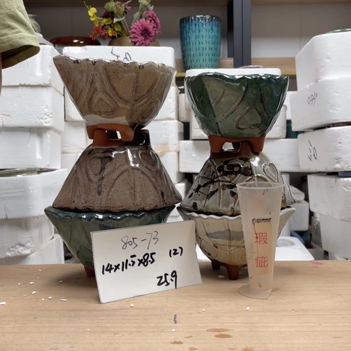 粗陶多肉花盆微瑕73