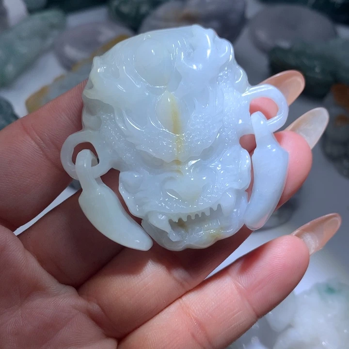 用***1翡翠未镶嵌颈饰保真天然A货翡翠