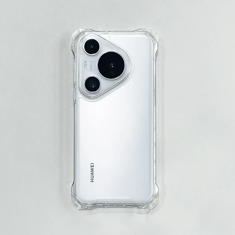 适用华为Pura70Pro+手机壳简约四角防摔款Mate70新款透明保护套60
