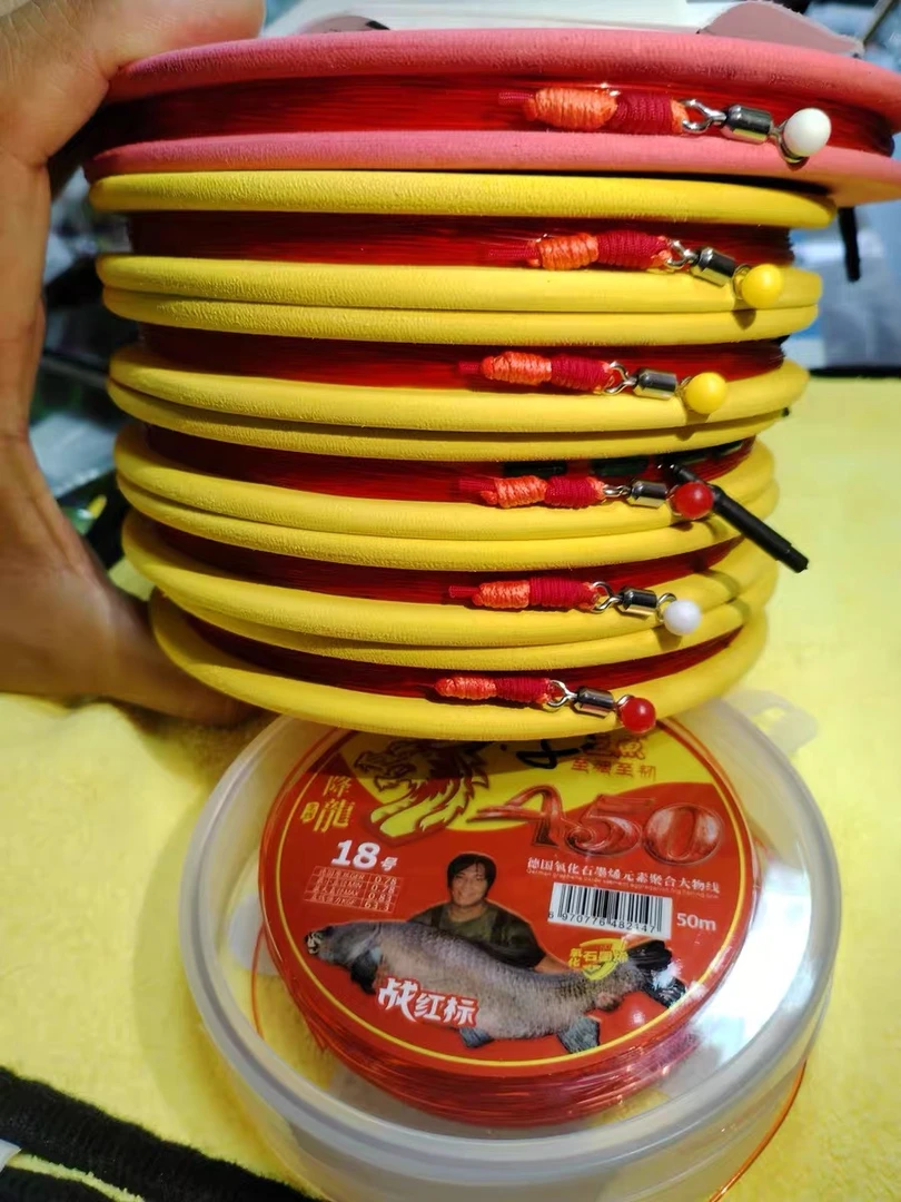 A50无铅大物线组跑铅拖钓青鱼主线加固巨物成品钓鱼线纯手工精绑