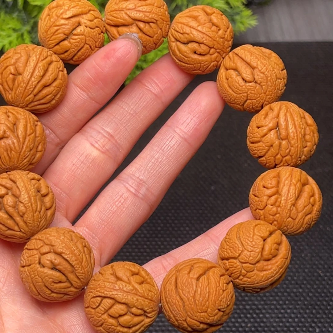 桃核手串龙纹桃核