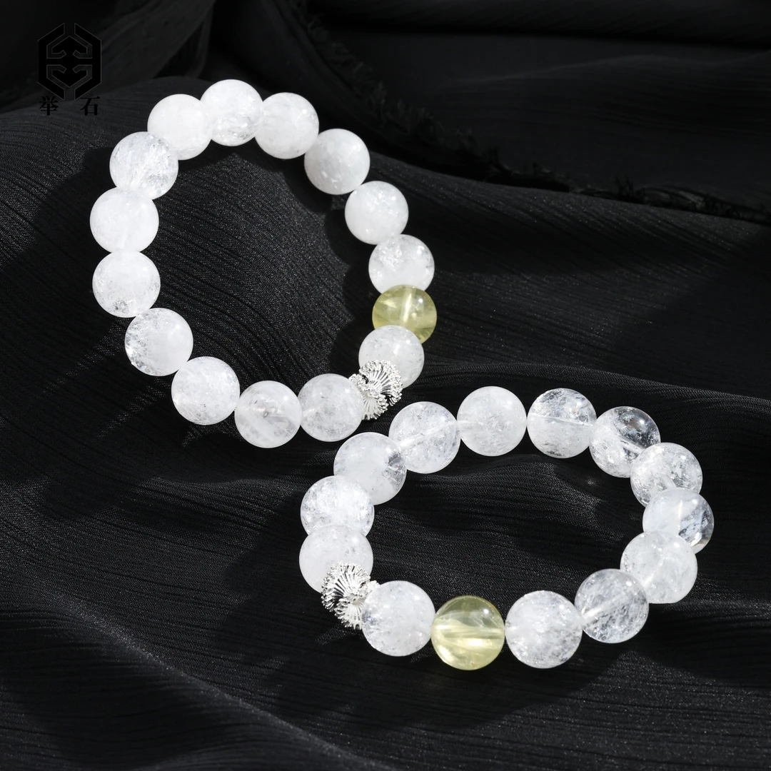 【举石饰品】X0907-H9-015水晶合金手串（一件/多样性发/约12mm+）O