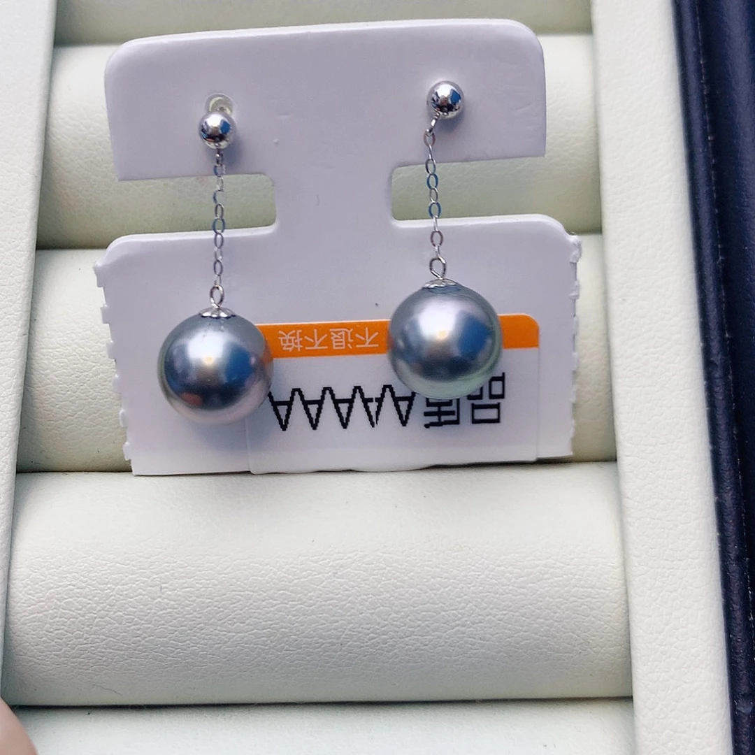 18K金镶嵌海水珍珠耳饰w41