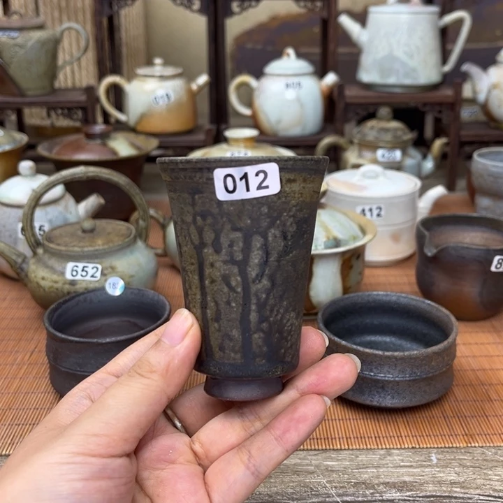 裸柴烧陶瓷手工茶器