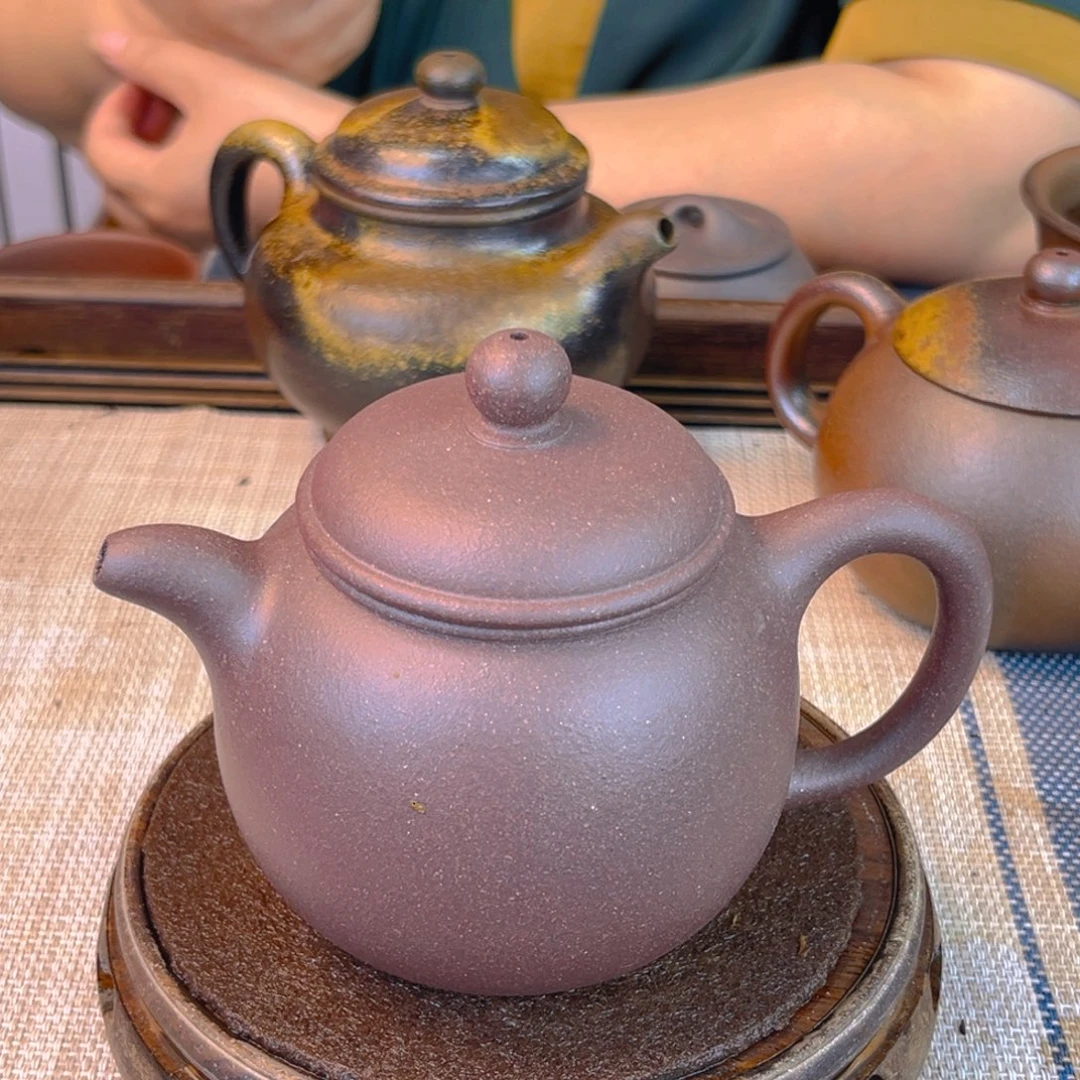 茶壶紫砂底槽清柴烧260cc