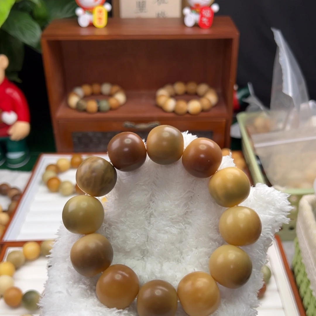 菩提根/象牙果手串卡21.5苹果干磨微瑕