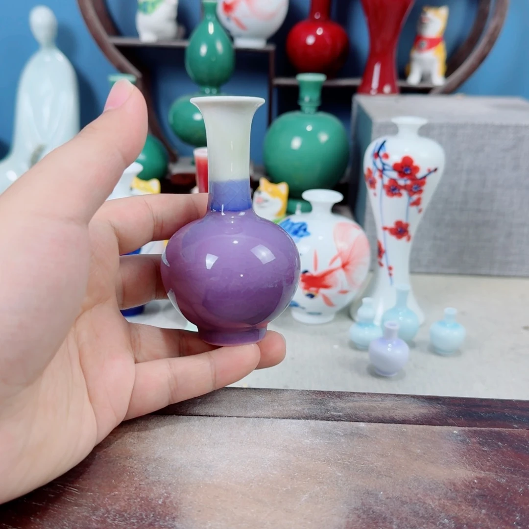 陶瓷手工小花器摆件