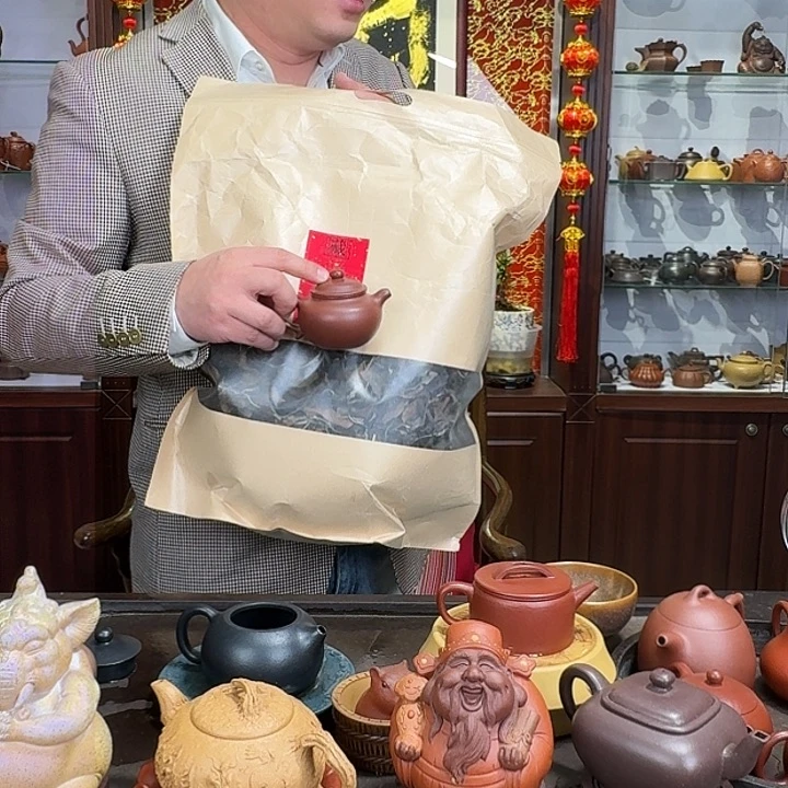 紫砂茶壶莲子紫泥20白