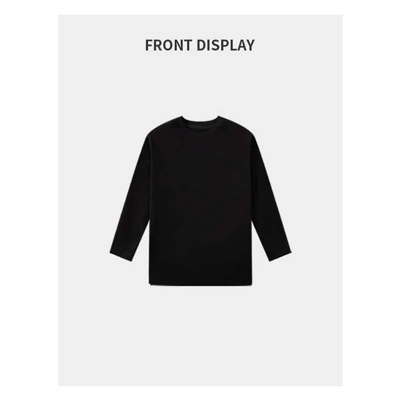 GeneCraft 2025春「云絮织林」32支双纱精梳棉 柔滑长袖TEE MSY3854