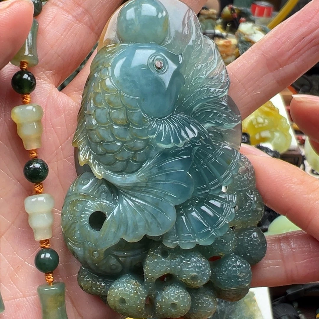 岫玉未镶嵌挂件挂件