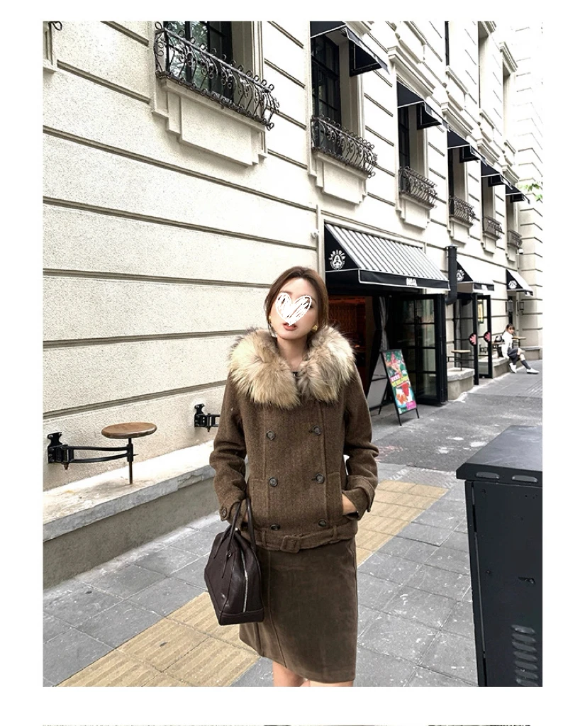 “岛屿”双排扣大衣