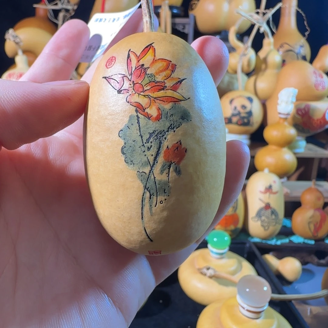 你****?磨刻荷花葫芦葫芦