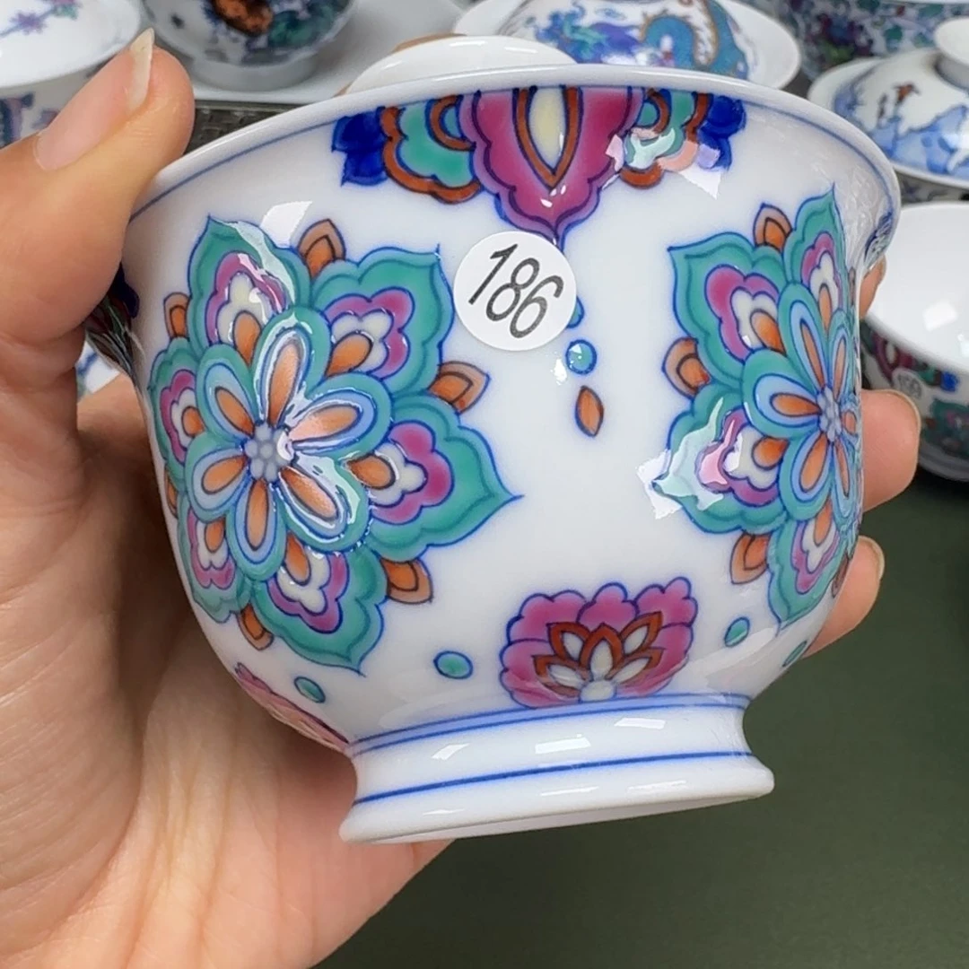 沙沙手绘手工茶具186