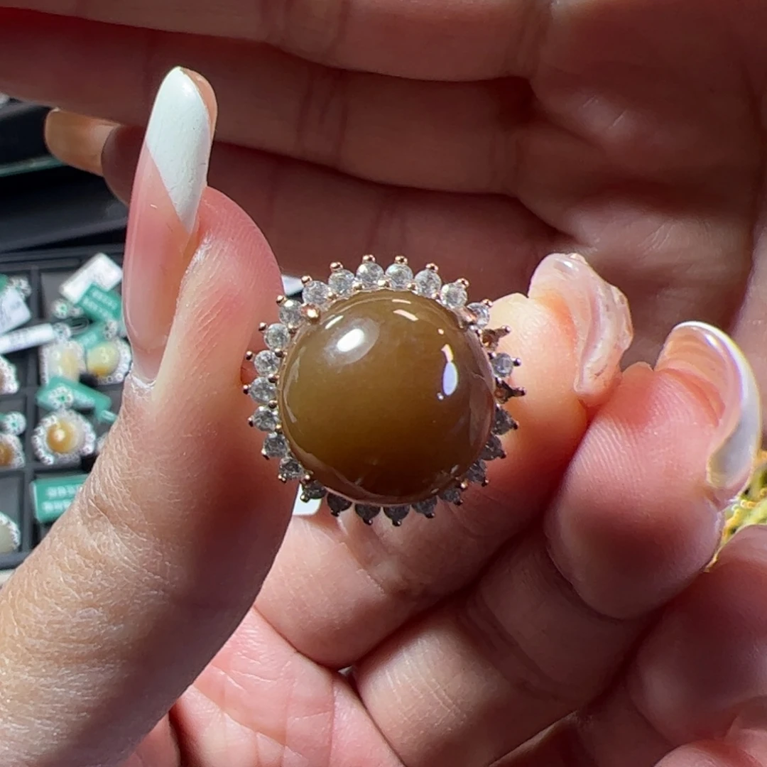 和田玉银S925镶嵌颈饰