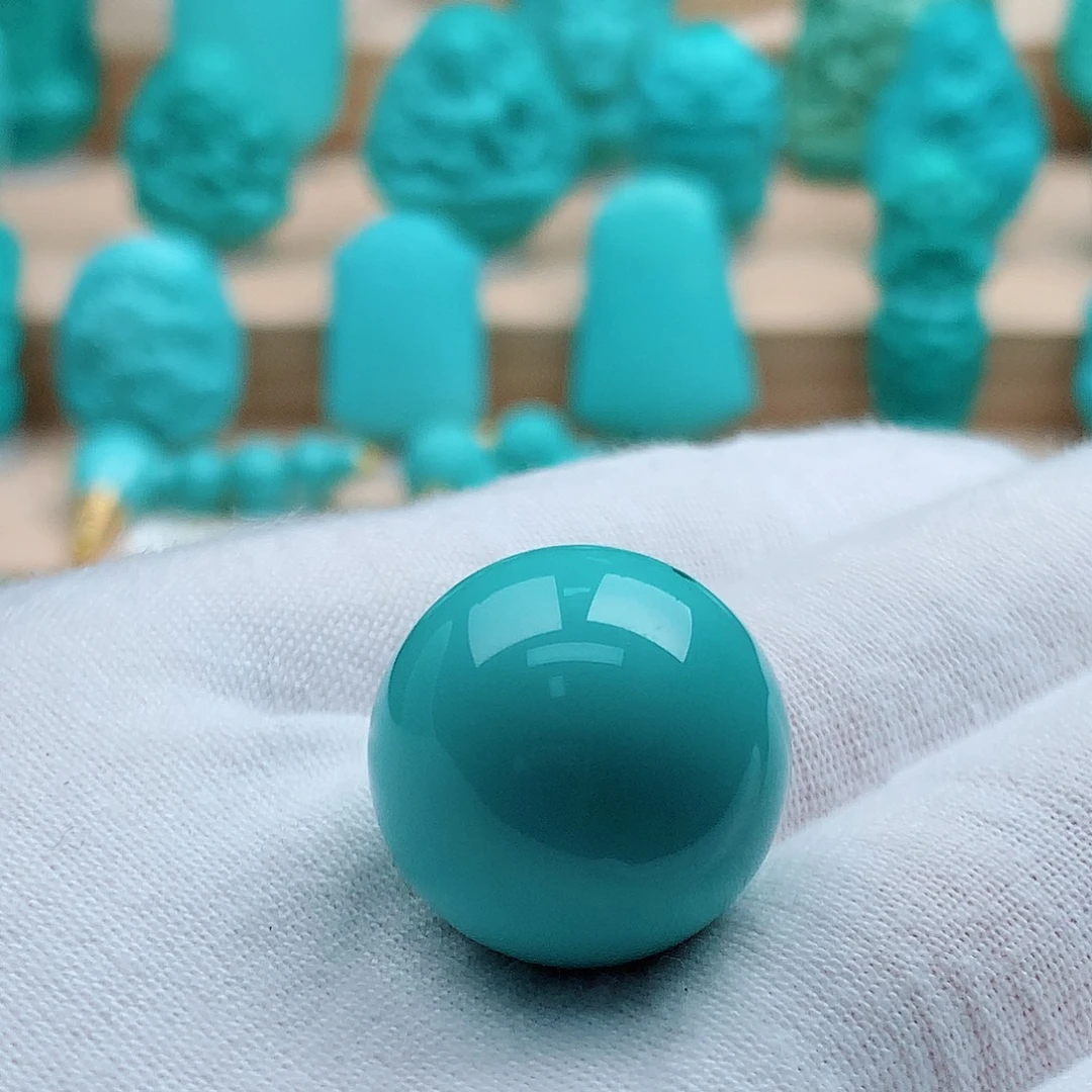 绿松石未镶嵌圆珠