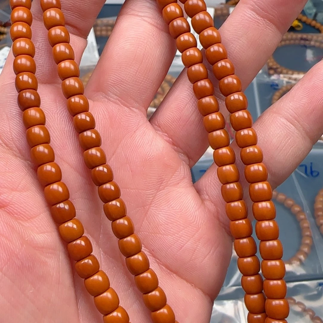 橄榄核手串老挝S+级核尖极限弧尺寸6