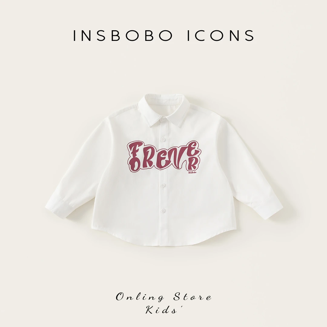 CY65020【春】儿童上衣（休闲洋气字母印花衬衫）