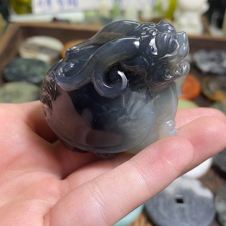 蛇纹石玉未镶嵌时尚岫玉挂件