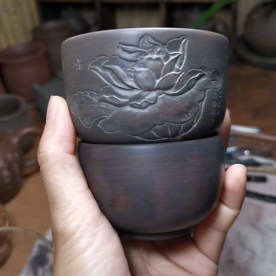 广西钦州坭兴陶茶杯