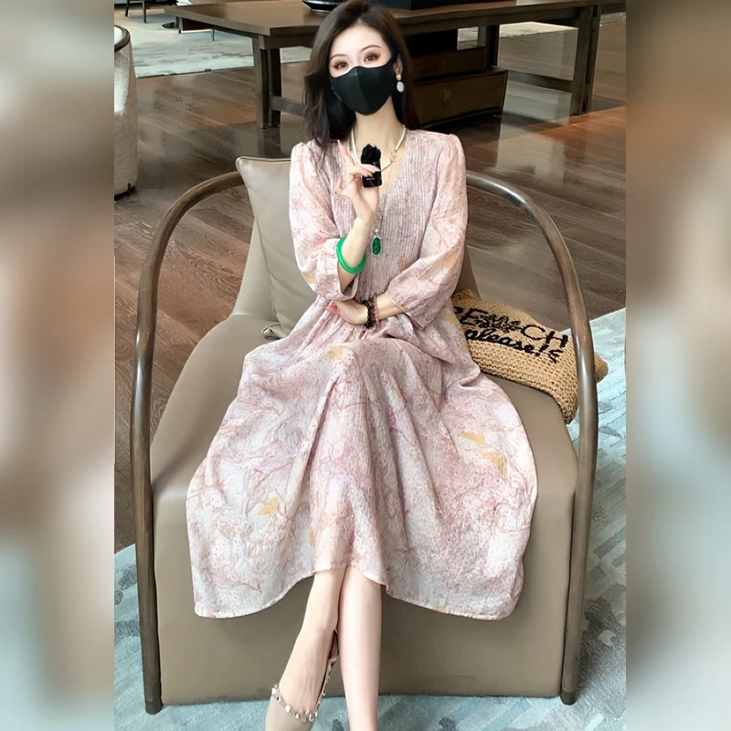 【Linda姐高端线】夏季新款时尚轻奢气质显瘦连衣裙AA5LYH2097