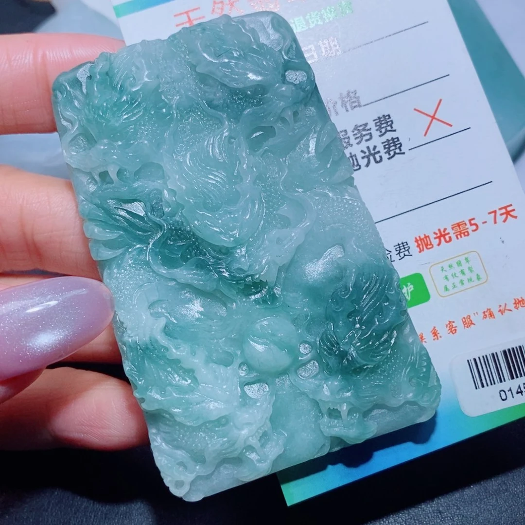 定制翡翠未镶嵌定制翡翠毛货挂件