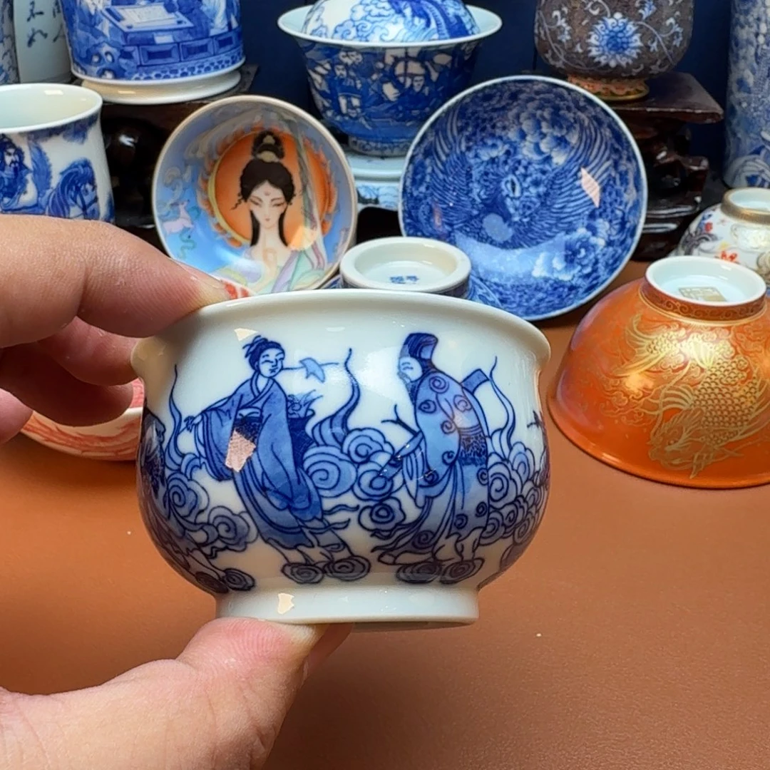 杯子景德镇全手工手绘陶瓷