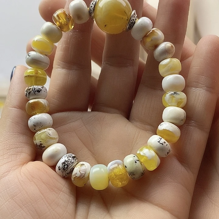 未镶嵌植物珀手链植物珀手串