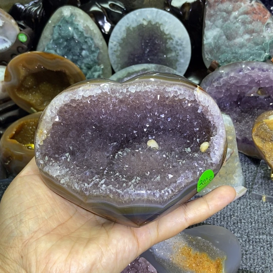 紫晶摆件未镶嵌水晶