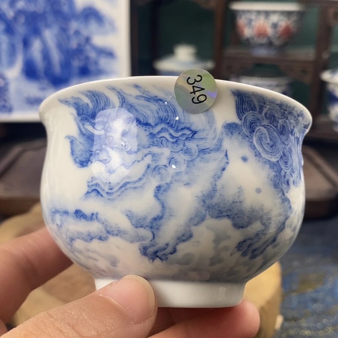 瓷片景德镇手绘青花茶器349