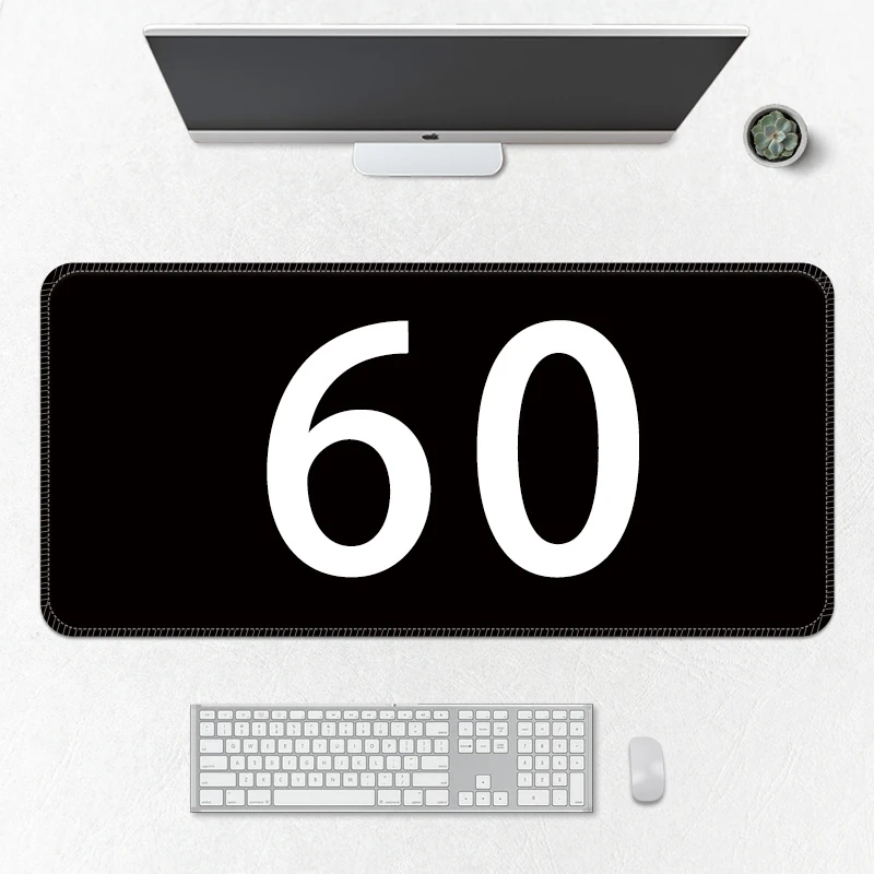 【60号】动漫游戏鼠标垫超大号办公电脑桌垫锁边加厚防滑亚布专属