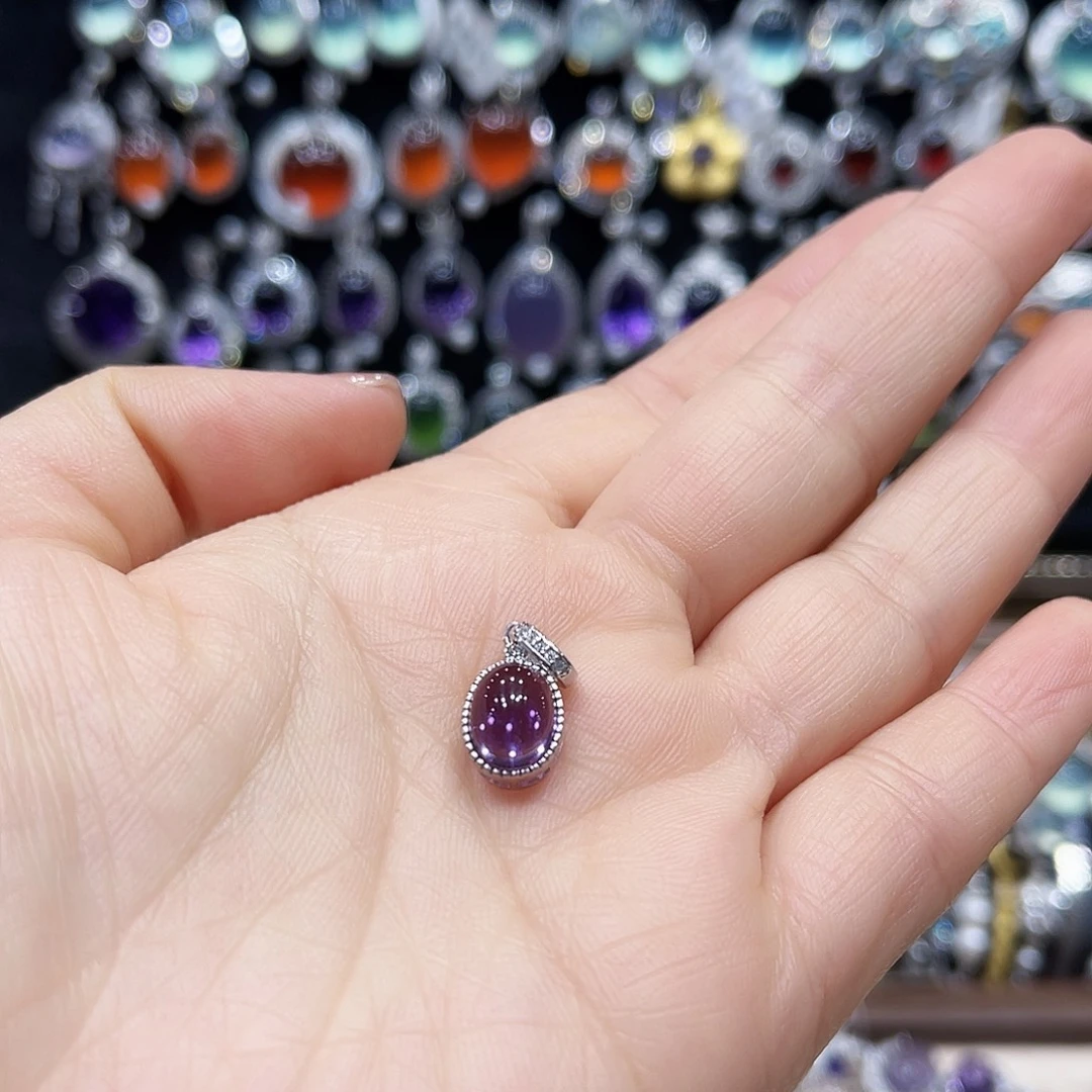 蛇纹石玉银S925镶嵌戒指