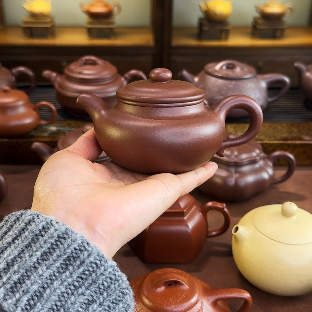 紫砂茶壶*️****仿古壶，底槽清