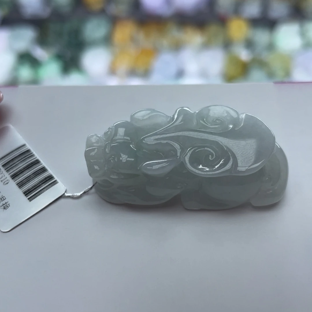 翡翠颈饰未镶嵌调**?貔貅