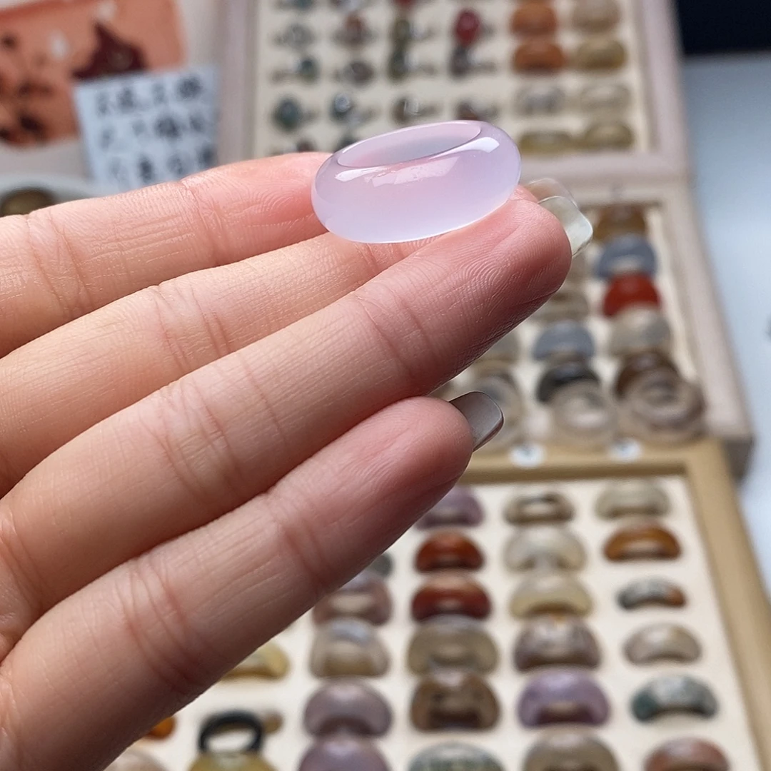 玛瑙/玉髓未镶嵌戒指A 52不退换港12