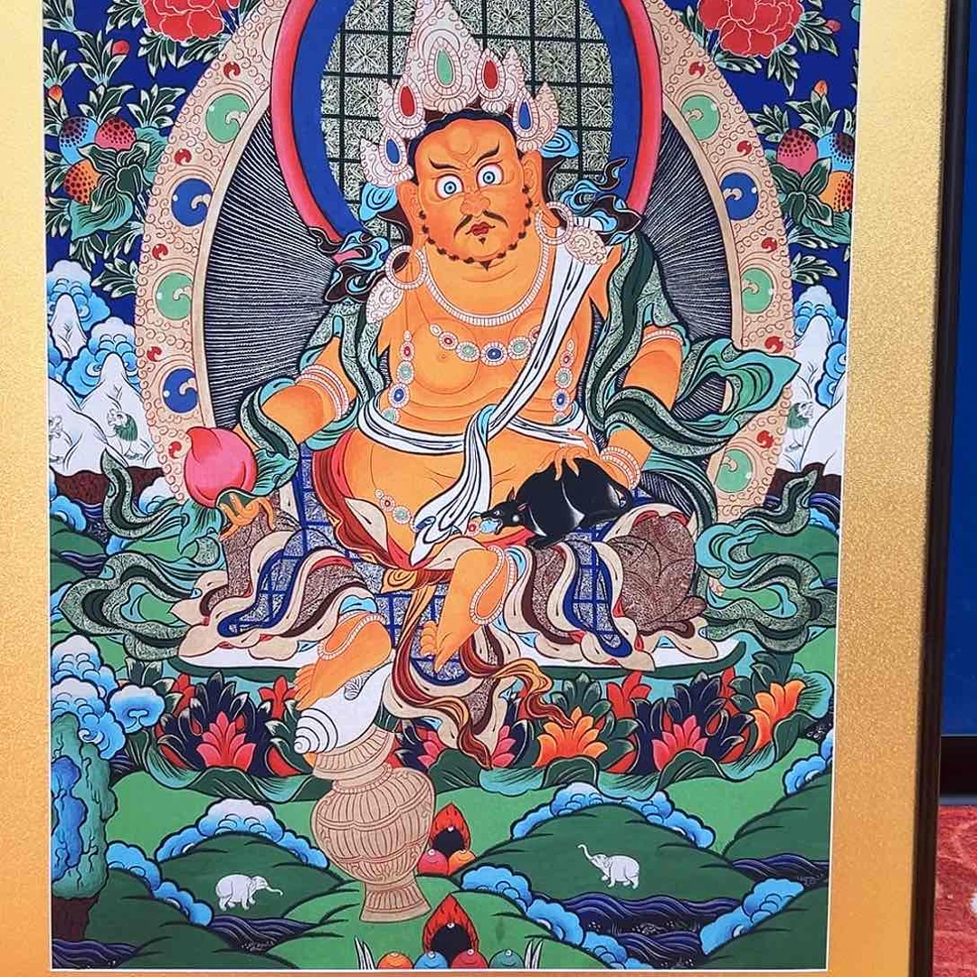 卷轴画꧁****꧂共财神带框！