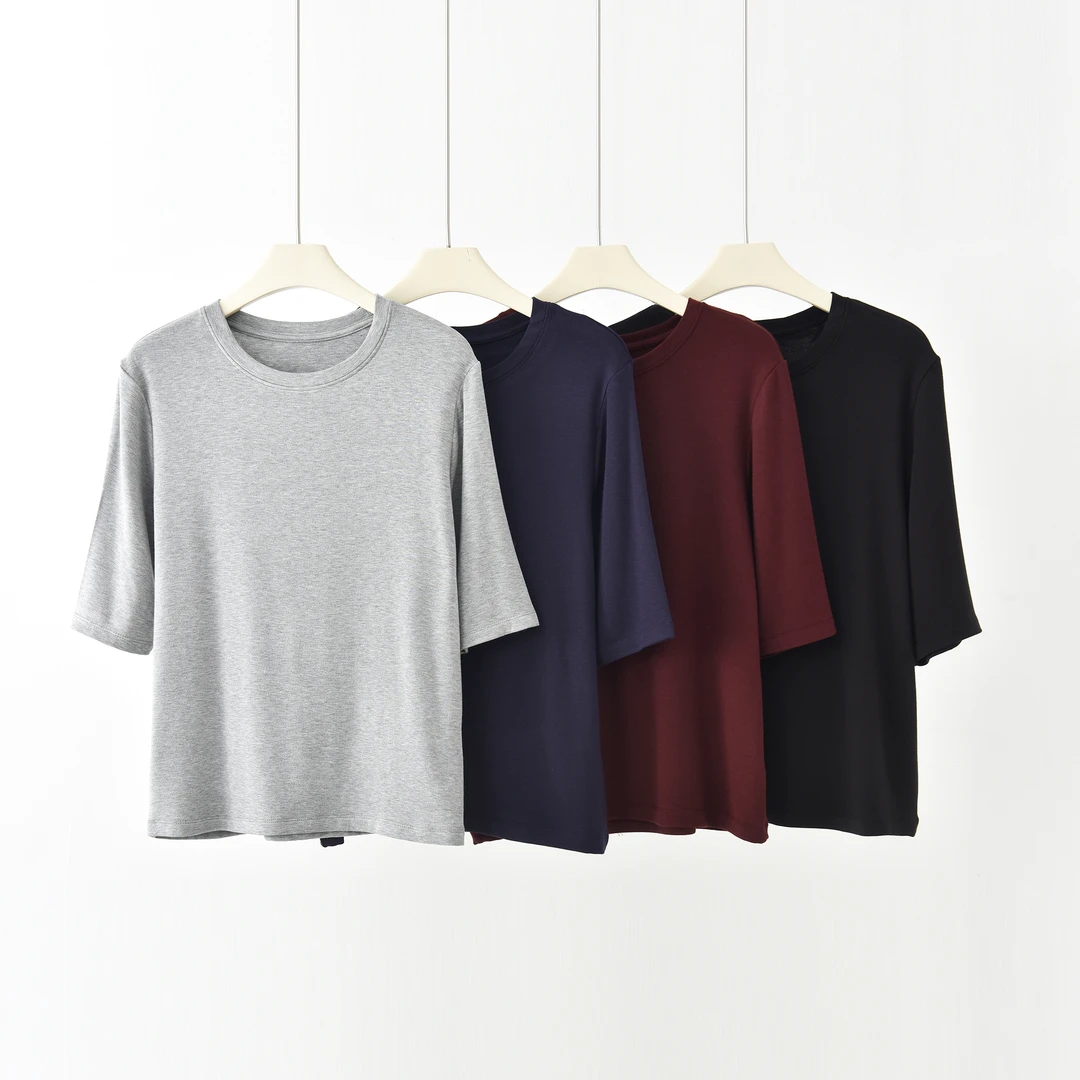 “致敬经典”小奶皮七分袖T恤MM1006（110-180斤）